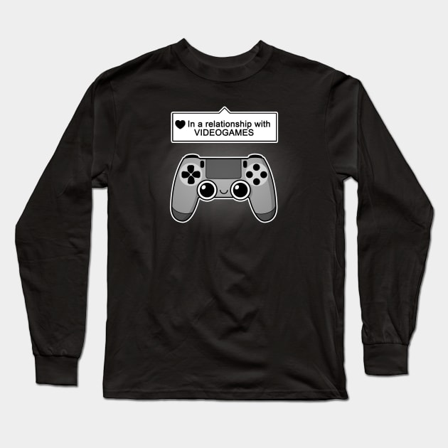 Videogames relationship status Long Sleeve T-Shirt by NemiMakeit